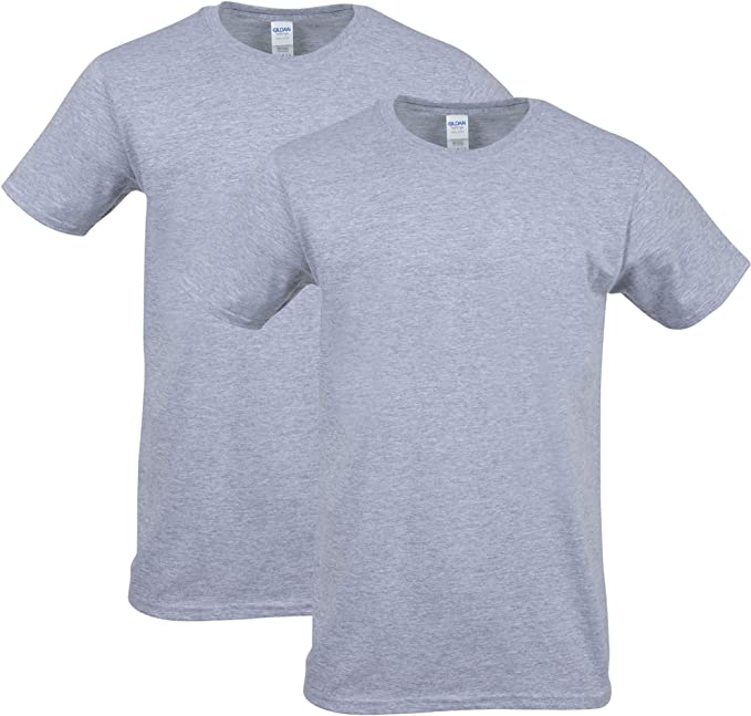 Gildan Men's Softstyle Cotton T-Shirt, Style G64000, 2-Pack