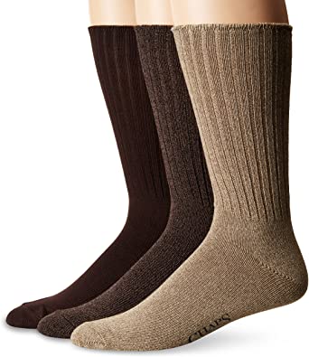 Chaps Men's Assorted Rib Dress Crew Socks (3 Pack)