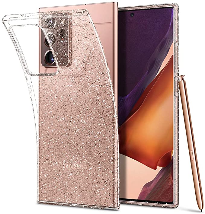 Spigen Liquid Crystal Glitter Works with Samsung Galaxy Note 20 Ultra Case (2020) - Crystal Quartz