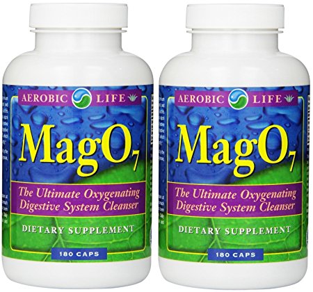Aerobic Life Mag 07 Oxygen Digestive System Cleanser Capsules, 180 Count (180x2)