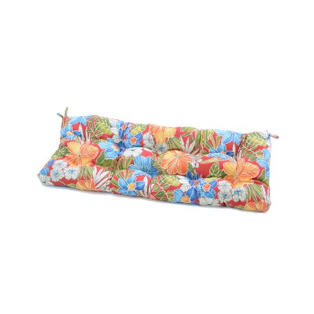 Greendale Home Fashions Indoor/Outdoor Swing/Bench Cushion, Aloha Red