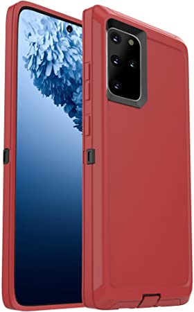 FOGEEK Compatible with Samsung Galaxy S20 Plus 5G Case, Heavy Duty Rugged Case, Protective Cover [Shockproof][Drop Proof] Case for Galaxy S20  5G [6.7 inch] 2020 (Red/Black)