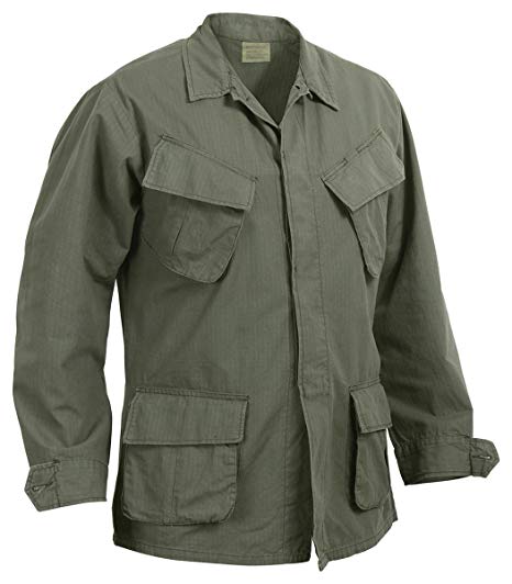 Rothco Olive Drab R/S Vintage Vietnam Fatigue Shirt