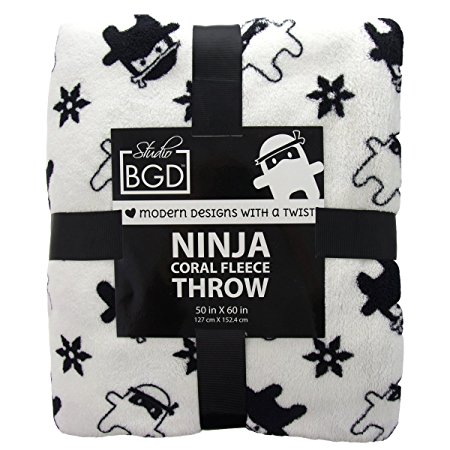 Ninja Throw Blanket For Boys Ultra-Soft Anti-Pill Cuddle Fleece Plush Bed Couch 50x60"