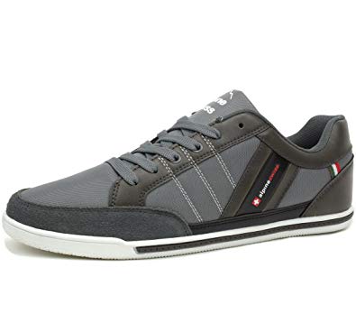 alpine swiss Mens Stefan Suede Trim Retro Fashion Sneakers