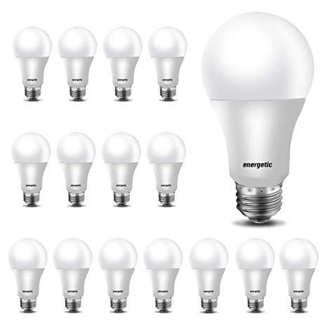 LED Light Bulbs 60 Watt Equivalent, A19, Warm White 3000K, E26 Base, Non-Dimmable, 750lm, UL Listed, 16-Pack