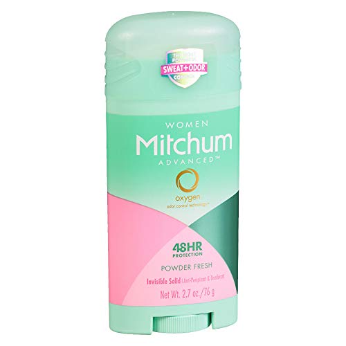 Mitchum Women Advanced Anti-Perspirant & Deodorant Invisible Solid Powder Fresh - 2.7 oz, Pack of 3