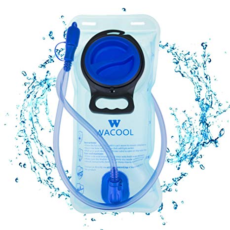 WACOOL 2L  2Liter  70oz Running Cycling Hiking Hydration Bladder  Leakproof Water Reservoir