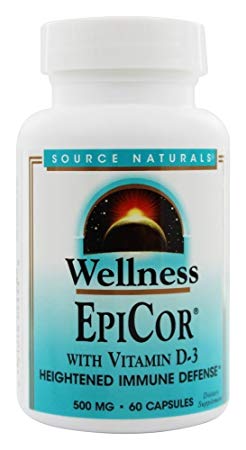 Source Naturals Wellness EpiCor with Vitamin D-3 for Heightened Immune Defense - 60 Capsules