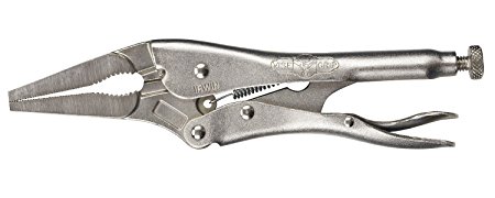 IRWIN VISE-GRIP Original Long Nose Locking Pliers with Wire Cutter, 4", 1602L3