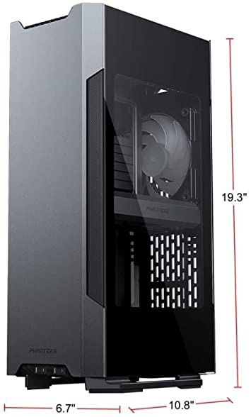 Phanteks (PH-ES217E_AG02) Evolv Shift 2 Mini-ITX case, Tempered Glass Side Panels, Aluminum Panels, D-RGB, Anthracite Grey