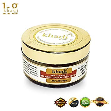Khadi Global Bright and Shine 24K Gold Cream, 50g