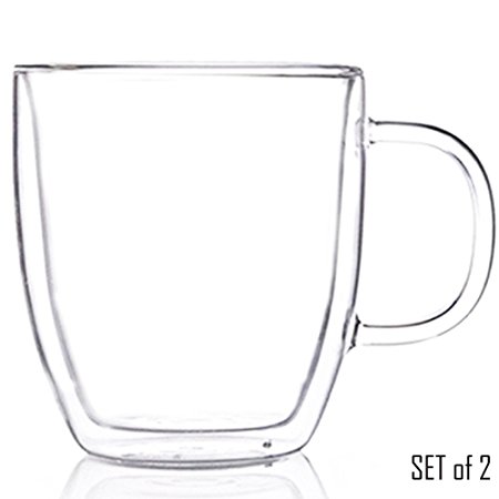 Sirius Large Double Wall Glass Tea Cup Mug - 16oz / 500ml (2)