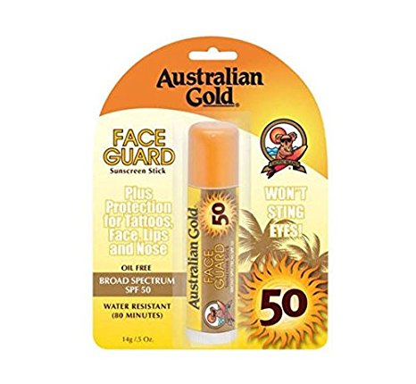 Australian Gold Spf#50 Face Guard Stick 0.6 Ounce (17ml)