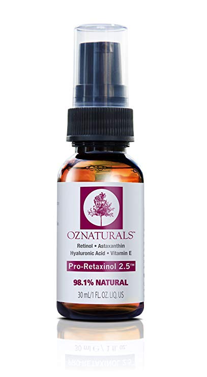 OZNaturals Anti Aging Retinol Serum -The Most Effective Anti Wrinkle Serum Contains Professional Strength Retinol  Astaxanthin  Vitamin E - Get The Dramatic Youthful Results You've Been Looking For - 1.00 Fl Oz