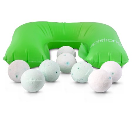 Eight Bath Bombs with Dead Sea & Epsom Salts to RELIEVE Joint, Muscle & Pain   FREE Inflatable Pillow | NEW Memorial Day Sale by aptstrong Save Today