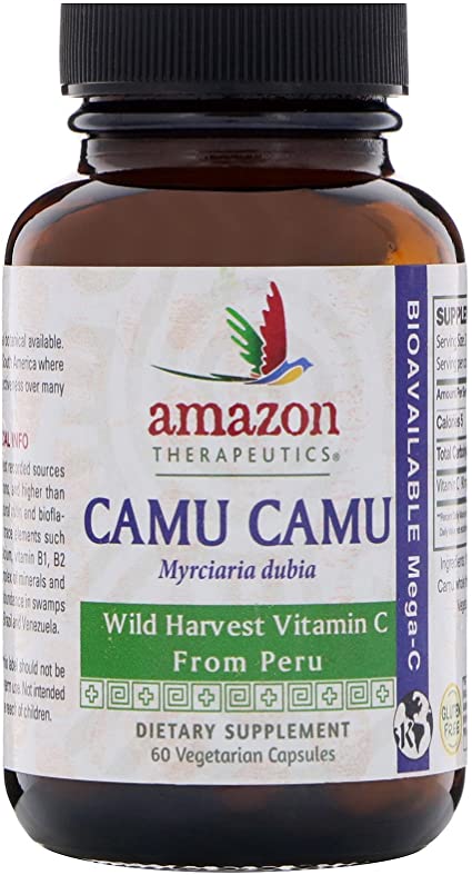 Camu-Camu Mega C 500mg Wild Crafted Amazon Therapeutic Laboratories 60 VCaps