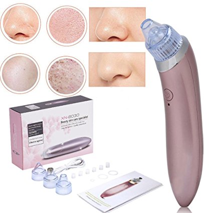 YIWULA Blackhead Remover Electric Strong Suction Facial Pore Cleaner LED lighting Nose Blackhead Acne Remover Utilizes Vacuum Extraction Tool Skin Care Tightening