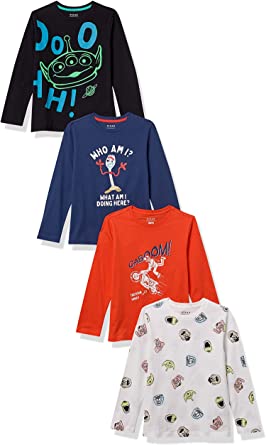 Spotted Zebra Boys' Disney Star Wars Marvel Long-Sleeve T-Shirts