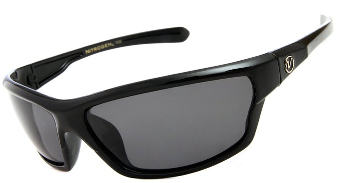 Nitrogen Men's Rectangular Sports Wrap 65mm Polarized Sunglasses