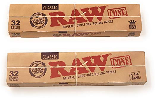 RAW Cone Variety Bundle - RAW Classic Pre Rolled Cones - 1 1/4 size and King size