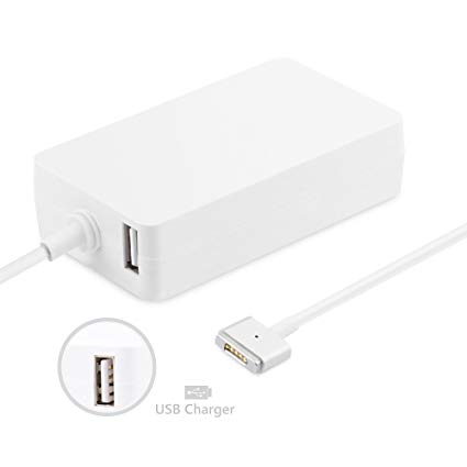 Sunkey-US Macbook Air Charger Replacement 45W Magsafe 2 Magnetic T-Tip Power Adapter Charger for Apple Macbook Air 11-inch and 13-inch with USB Port…