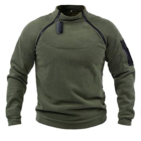 ZAPT Cold Weather Tactical Soft Shell 2-Zip Warm Fleece Jacket Military Special OPS Polartec Thermal Pro Fleece