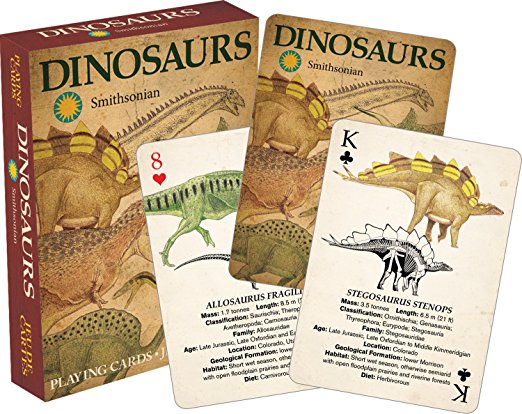 Aquarius Smithsonian Dinosaur Playing Cards