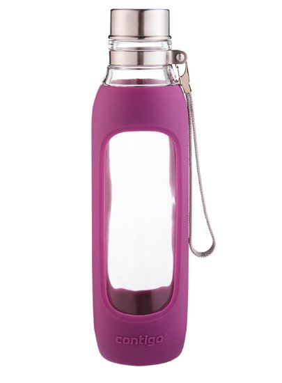 Contigo Purity Glass Water Bottle 20-Ounce Radiant Orchid