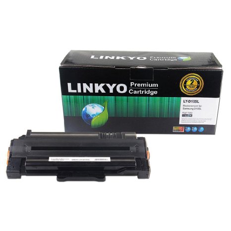 LINKYO Compatible Toner Cartridge Replacement for Samsung MLT-D105L (Black)