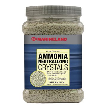 Marineland PA0382 White Diamond Ammonia Neutralizing Crystals, 50-Ounce, 1417-Gram