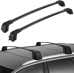 JOYTUTUS Lockable Roof Racks Cross Bars Compatible with 2019-2024 Palisade SE SEL XRT Limited Calligraphy with Side Rails, Aluminum Roof Rail Cross Bars, Low Wind Noise Rooftop Cargo Carrier Crossbars