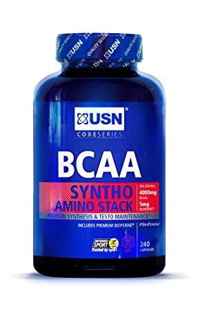 USN BCAA Syntho Stack Essential Amino Acid Stack Capsules - Tub of 240
