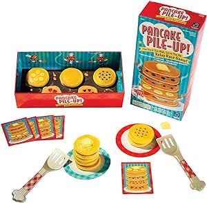 Educational Insights Pancake Pile-Up, Sequence Relay Game for Preschoolers, Ages 4