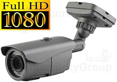Wholesale Lot Twelve 12x HD IP Network Bullet Security Camera - 2MP 1080p - 2.8-12mm Varifocal Lens - Home/Business Video Surveillance - Outdoor/Indoor IP66 Weatherproof Vandalproof 72 IR LEDs