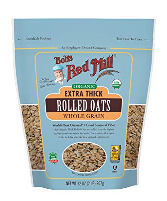 Bob's Red Mill - Organic Oats Rolled Thick, 32 Ounces (Resealable)