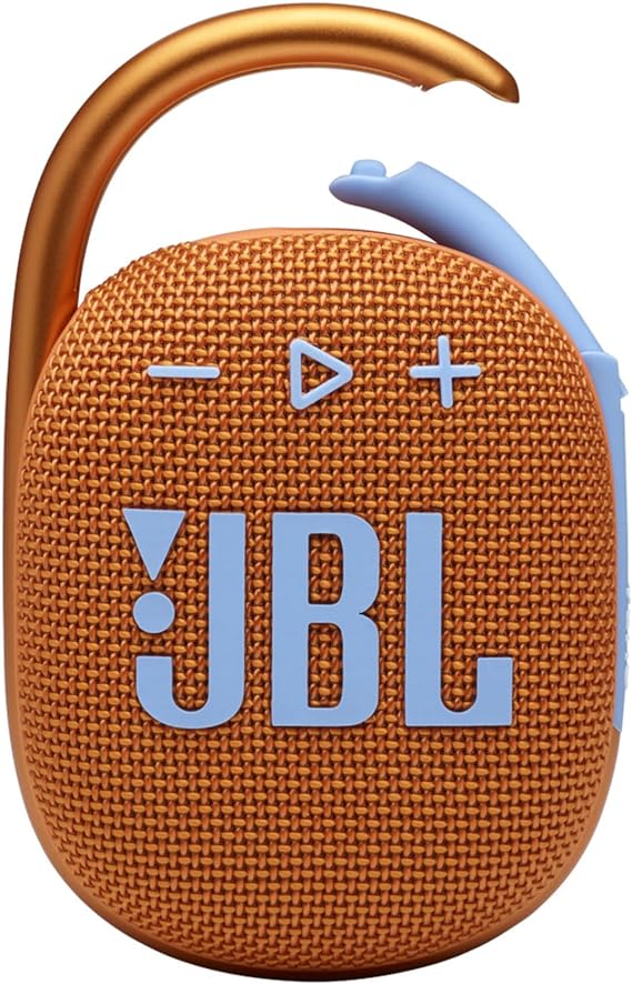 JBL Clip 4 Waterproof Portable Bluetooth Speaker with up to 10 Hours of Battery - Orange