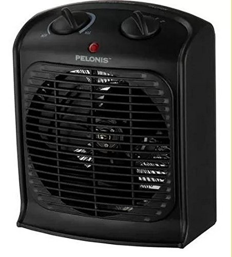 Pelonis Fan-Forced Heater-Small Room, Black