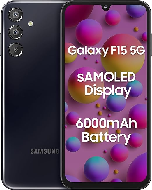 SAMSUNG Galaxy F15 5G 6GB RAM 128GB Storage (Ash Black)