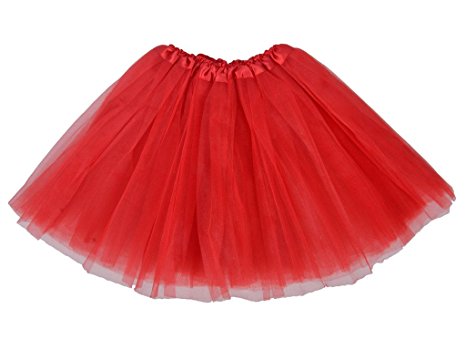 Women's Classic 3-layered Tulle Tutu Ballet Skirts Ruffle Pettiskirt