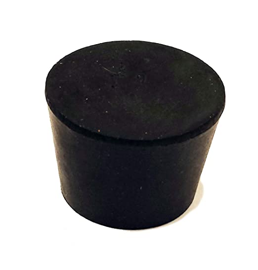 Herco Solid Black Rubber Stopper (Size 13)