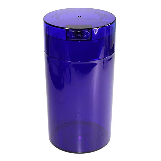 Tightpac America, Inc. Tightvac - 3 to 12 Oz Vacuum Sealed Storage Container, 1.3-Liter/1.1-Quart, Blue Tint