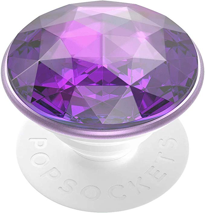 PopSockets: PopGrip with Swappable Top for Phones & Tablets - Disco Crystal Orchid