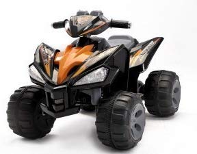 ZH Kids Quad ATV 4 Wheeler Ride On Power 2 Motors 12V Traction Wheels Black