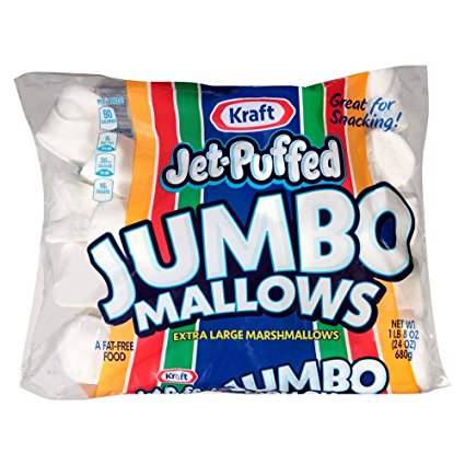 Jet-Puffed Jumbo Marshmallows, 24 Ounce Bag