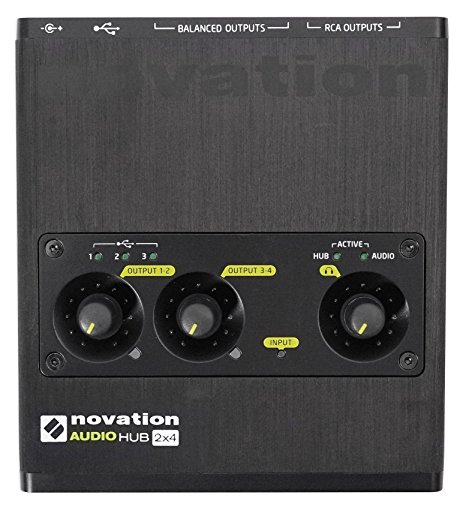 Novation Audiohub 2x4 Combined Audio Interface and USB 2.0 Hub
