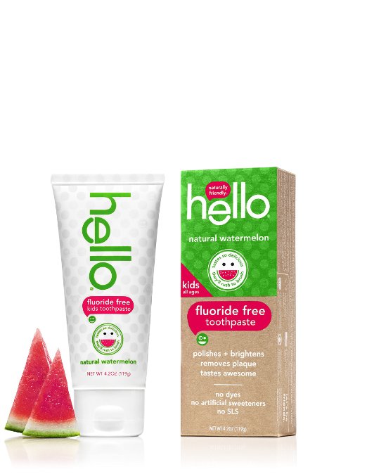 hello kids fluoride and sls free toothpaste natural watermelon 42oz