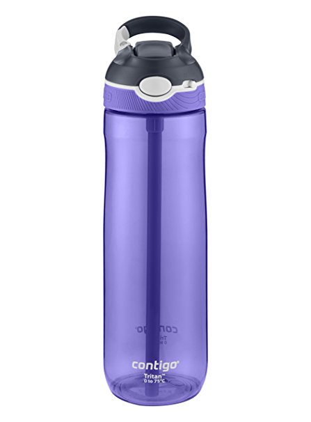 Contigo AUTOSPOUT Straw Ashland Water Bottle, 24oz, Grapevine