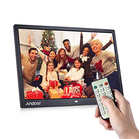 Digital Photo Picture, Andoer 15 inch Digital Picture Frame 1280 800 HD Resolution 16:9 Wide Picture Screen Offers a Clear and Distinct Display