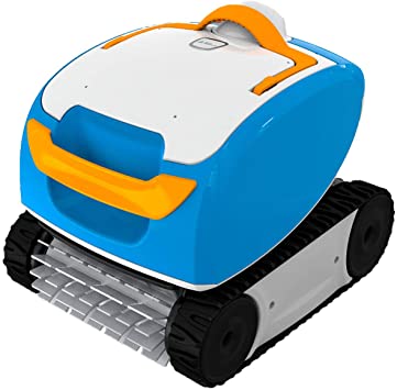 Aqua Products SOLIG Sol Automatic Robotic Cleaner Sweeper with 1 Touch Operation and EZ Clean Basket for Small In Ground Swimming Pools, Multi-Colored